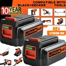 2.0AH LBX2040 For Black And Decker Volt Lithium Battery LBXR36 LBX1540 Us. Fixed Price $52.00.