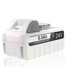 6.0AH Battery Replace For Snow Joe Sun Ion+ 24VBAT-LTX 24VBAT-LTW. Fixed Price $34.69.