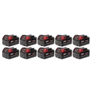 Milwaukee 48-11-1851 M18 18V 5.0AH Redlithium Cordless Battery Pack 10PK. Fixed Price $1300.00.