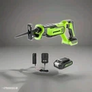 Greenworks 24-VOLT 7-AMP Variable Speed Brushless Cordless Reciprocating Saw New. Fixed Price $79.00.