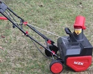 Mzk 22IN Electric Snow Blower Single Stage Corded Black Red. Fixed Price $180.00.