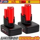 Pack 12V 8.0AH Battery For Milwaukee 48-11-2401 Li-ion 48-11-2440 48-11-2402. Fixed Price $31.52.