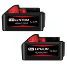 Oyrmil Replacement Milwaukee M18 Battery 12.0AH Built With 2-2 Packs, Black. Fixed Price $186.64.