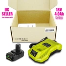 New 18V 4.0AH Compact Battery & Charger For Ryobi Plus One+ P191 P190 PBP006. Fixed Price $49.99.