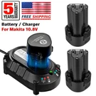 Battery / Charger For Makita 10.8V BL1014 BL1013 Li-ion 194551-4 195332-9 DC10WA. Fixed Price $26.95.