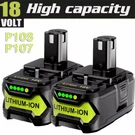 2PAC Battery P108 8.0AH For Ryobi One Plus High Capacity Volt Lithium-ion. Fixed Price $33.79.