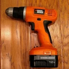 Black & Decker 12V Keyless Power Drill With Battery GC1200 No Charging Cord. Fixed Price $19.99.