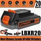 1.5AH For Black Decker Lithium-ion Max Battery Volt LBXR2020. Fixed Price $19.00.