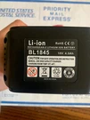 Lot Of 2 Ion Rechargeable Lithium Battery BL1845. Fixed Price $38.00.
