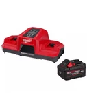Milwaukee Dual Rapid Charger With 8.0 Ah Forge Battery Kit Brand New. Fixed Price $279.00.