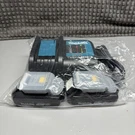 (2) New Genuine BL1815N 1.5 Ah Makita Compact Battery Volt W/ Charger. Fixed Price $109.98.