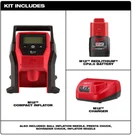 Milwaukee M12 Cordless Tire Inflator Kit W/ 2.0 Battery & Charger 2475-21CP New. Fixed Price $124.98.