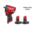 Milwaukee M12 Fuel 1/2" Stubby Impact Wrench 2563-20 + (2) Xc 3.0 Batteries. Fixed Price $325.45.