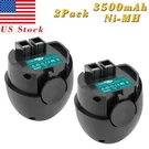 2X 3500MAH 4.8V Nimh Battery For Metabo 6.27270,POWERGRIP Flashlight,powermaxx. Fixed Price $33.89.