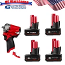 4PACK 6.5AH For Milwaukee M12 48-11-2430 12VOLT New Lithium-ion Battery. Fixed Price $60.99.