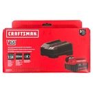 Craftsman V20 5AH Lithium-ion Battery And Charger Starter Kit CMCB205-CK. Fixed Price $64.99.