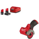 Milwaukee 48-59-2452S M12 Starter Kit W/ Free 2522-20 Fuel 3" Cut Off Tool. Fixed Price $292.13.