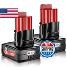 Junwood Upgraded 2PACK 8.0AH Replacement For Milwaukee Battery Lithium 12V. Fixed Price $56.64.