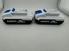 2-PACK Hart (BPH011) 20V 1.5 Ah Lithium-ion Battery White. Fixed Price $40.00.