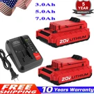2PACK New 7.0AH 20 Volt Max Lithium-ion Battery For Porter Cable PCC680L PCC685L. Fixed Price $58.95.