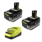 Ryobi One+ 18V Lithium-ion Starter Kit W/ (2) 4 Ah Batteries & 2A Charger. Fixed Price $174.95.
