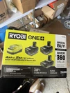 Ryobi One+ PSK108SB 18V Lithium High Performance Starter Kit Batteries & Charger. Fixed Price $149.99.