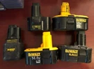 Dewalt Battery Pack Lot Of (5) DW9091, DW9096, DC9091, DW9071, DW9048 - As Is!!. Fixed Price $39.99.