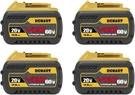 4 Pack DCB609 For Dewalt Flexvolt 20V/60V 12AH Max Li-ion Battery DCB606 DCB615. Fixed Price $146.82.