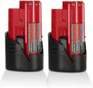 Jyjzpb Pack 3.0AH Replacement Battery For Milwaukee M-12 12V Tools. Fixed Price $39.85.