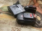Porter- Cable Pcmvc 18V Nicad Charger W/ 2 Batteries (PC188). Fixed Price $41.54.