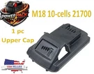 Replacement Battery Case Upper Cap Milwaukee M18 21700 18V 6.0AH, XC8.0AH. Fixed Price $11.99.