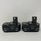 Ryobi One+ 18V 4.0AH Lithium Battery 2-PACK, Black/green. Fixed Price $83.99.
