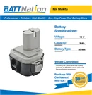 12V 3AH Nimh Battery For Makita 1233 1234 1235B 1235F 192696-2 192698-8. Fixed Price $39.45.