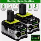 2 Packs 8.0AH Volt High Capacity Replacement For Ryobi P100 P189 Power Tools. Fixed Price $23.96.