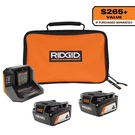 18V Lithium-ion (2) 4.0 Ah Battery Starter Kit With Charger And Bag. Fixed Price $292.88.