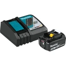 Makita 5.0AH Lithium Ion Battery With Rapid Charger Led Indicator 18V. Fixed Price $188.90.