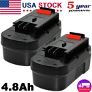 2-PACK HPB18-OPE Battery For Black And Decker 18VOLT 4.8AH Ni-mh Tool. Fixed Price $29.98.