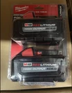 Milwaukee M18 Redlithium Ho XC6.0 Li-ion Battery Pack (2 Pk) 48-11-1862. Fixed Price $147.00.