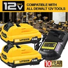 2PACK For Dewalt 12V 3AH Lithium-ion Battery DCB124 DCB120 DCB127-2 /charger. Fixed Price $47.00.