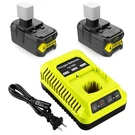 2PACK Replacement For Ryobi 18V Battery P108 P104 P105 P102 P103 P122 P109 Li.... Fixed Price $100.26.
