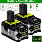 For Ryobi P108 18V One Plus 12.0AH High Capacity Lithium-ion Battery P105 P102. Fixed Price $34.99.