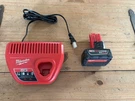 Milwaukee M12 XC4.0 Less Than Retail With Free Charger 48-11-2440 48-59-2401 12V. Fixed Price $76.00.