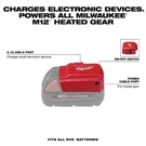 Milwaukee 49-24-2371 M18 Power Source Red. Fixed Price $30.00.