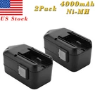 2X 18V 4000MAH Nimh Battery For Milwaukee 48-11-2200 48-11-2230 48-11-2232 Tools. Fixed Price $80.89.