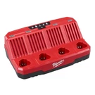 Milwaukee 48-59-1204 M12 Four-bay Redlink Sequential Battery Charger. Fixed Price $131.92.