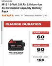 Milwaukee (48-11-1850R ) Li-ion Battery Black. Fixed Price $50.00.