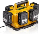 Port Simultaneous Charger For Dewalt 20V/60V Batteries DCB104 DCB118 Station. Fixed Price $119.99.