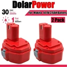 2PCS 14.4V 3.6AH Nimh Battery For Makita 1420 1433 1434 1435 192699-A 193158-3. Fixed Price $49.97.