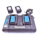Makita DC18SF 4-PORT Charger W/ 2 BL1830 18V 3.0AH Batteries Tested. Fixed Price $149.00.