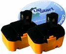 2X New Ryobi 14.4V Ni-cd Battery 130224010, 1400144, 4400011, CTH1442K2, HP1441M. Fixed Price $46.99.